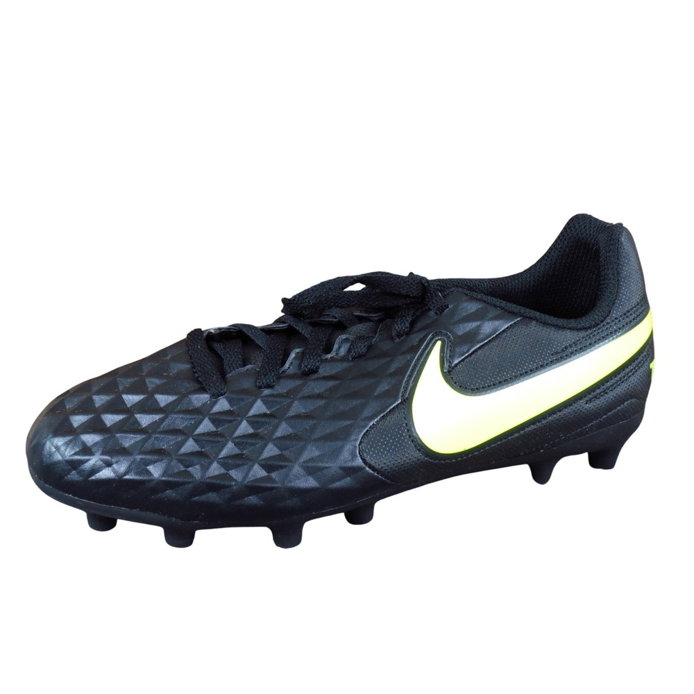 Nike Tiempo Legend 8 Club Kids‎ Soccer Cleats Size 5.5Y Athletic Black Volt